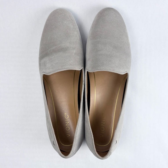 Vionic Shoes - Vionic Women's Light Gray Suede Loafers